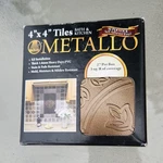 Achim Bronze 4X4 Vinyl Pvc Wall Tiles 27 Pack Kitchen Bathroom Peel-and-stick New. Price: $10.00.