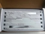 Auliget 20 Sheets Faux Stone Peel And Stick Backsplash, White Marble Look Pvc Open. Price: $61.99.