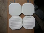 Pcs American Olean Vintage Ceramic Tile 1/4" Crystalline White Octagon #365. Price: $13.50.