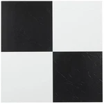 Tivoli Self Adhesive Vinyl Floor Tiles, 45 - 12X12 Inch, Black/white New. Price: $48.99.
