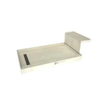 Tile Redi RT3448L-SQ-RB34-KIT Base'n Bench 34" X 60" Rectangular Nickel New. Price: $1117.73.