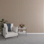 Ekena Millwork 47"H X 1/4"T Adjustable Wood Wall Panel Kit 2" Slats New. Price: $83.71.