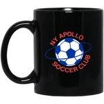 New York Apollo Mug 11 Oz. Black Glossy Ceramic Asl Soccer Team. Price: $12.95.