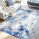 Vevor Large Area Rug 5 X 7 Ft Anti-skid And Tear-resistant Floor Mat Modern Blue New. Price: $42.99.
