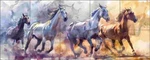 Horse Tile Backsplash Ray Powers Equine Art Ceramic Mural OB-RPA2494 New. Price: $107.95.