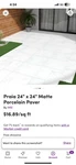 Msi Porcelain Pavers Praia Carrara 24"X24" Matte Floor Tile New. Price: $500.00.