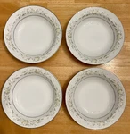 Vintage Grace Fine China Rhapsody Round 7.5" Soup Bowl Set Of 4 Japan Used. Price: $16.00.