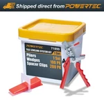 Powertec Leveling System Kit With Plier, Wedges 100PK & 1/16" Tile Spacer Clips New. Price: $41.99.