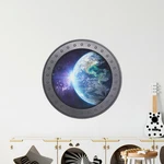 Space Wall Decal Earth Porthole Window Portscape Removable Peel And Stick Decor New. Price: $21.99.