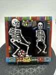6X6 Soccer Players Day-of-the-dead Dia Los Muertos Clay Tile Skeleton Open. Price: $20.00.