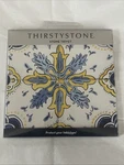 Thirstystone Blue & Yellow Tile Decorative Heat Tolerant Ceramic White. Price: $17.99.