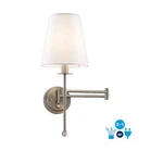 Set Of 2! Allen + Roth Zooey 8-IN 1 -light Brushed Nickel Wall Sconce New. Price: $65.00.