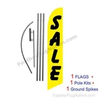 Sale (yellow & Black) 15' Feather Banner Swooper Flag Kit With Pole+spike New. Price: $59.85.