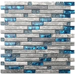 Blujellyfish Gray Marble Tile For Kitchen Backsplash 12 In. X 8 Mm New. Price: $142.34.