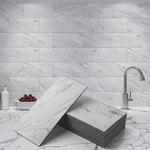 ART3D 102PCS Peel&stick Wall Tiles, Each 3"X6" New. Price: $49.99.