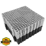 Fengwu Pack Interlocking Rubber Floor Tiles, 12X12", Grey, Non-slip New. Price: $53.99.