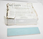Molovo Zarati Aqua Blue 2.95" X 11.81" Polished Ceramic Wall Tile Lot Of 25 Open. Price: $59.99.