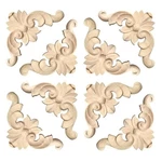 20 Pcs Decorative Wood Flower Carved Appliques Corner Onlay Diy Unpainted Sol... New. Price: $24.41.
