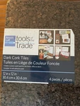 Artist's Loft Dark Cork Tiles X 12", Pack 4 Sealed New From Michael's. Price: $18.00.