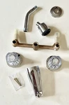 American Standard Bath/shower Combo-cadet 2 Handle Trim Set-chrome/acrylic-nos New. Price: $40.00.