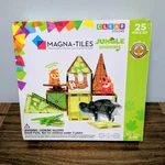 Magna-tiles Jungle Animals Set Of 25 Pieces Magnetic Construction Building Used. Price: $24.99.