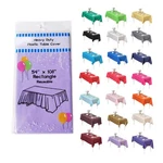 Evershine 6 Pack 54 X 108 Inch Plastic Table Cover, Lavender Rectangle Dispos... New. Price: $23.29.