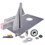 Shower Curb Kit, 38"X60" Watertight Overlay With 4" Abs Offset Bond New. Price: $196.11.
