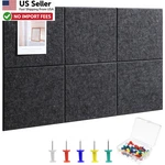 Pack Large Felt Wall Tiles 36X24 Cork Board Alternative Office Decor From Usa New. Price: $22.88.