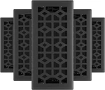 Imperial RG3466 Templar Decorative Floor Register, 4X10 Inch, Black Iron New. Price: $97.22.