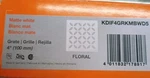 Schluter Kerdi Drain Grate Floral Matte White KDIF4GRKMBWD5 New. Price: $59.49.