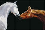 Horse Tile Backsplash Liz Mitten Ryan Equine Art Mural EWH-LMR013 New. Price: $125.00.