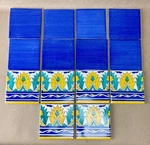 Guild Los Angeles Hand-painted Ceramic Tiles 5"X5" Moroccan Andalusian Set New. Price: $49.99.