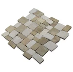 Cruz Bay Studio XQ3R Block Mosaic - 11" Pebble And Rock Beige New. Price: $98.36.