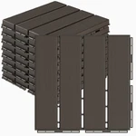 Goovilla Plastic Interlocking Deck Tiles, 9 Pack Balcony Flooring, 12"X12" Wa... New. Price: $47.83.