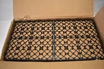 Famobay Wood Plastic Composite Patio Deck Tiles Interlocking 3D Teak 10 Pack Open. Price: $119.99.