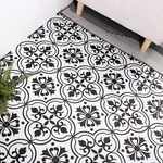 Alow Peel And Stick Floor Tile 20PCS Black White Flower New. Price: $53.93.