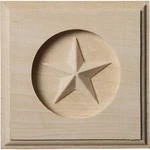 Ekena Millwork ROS03X03AURW Austin Star Rosette, 1/2" H 5/8" P... New. Price: $12.58.