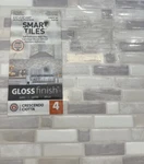Smart Tiles Crescendo Ciotta Grey Pell Stick 4PK New. Price: $24.99.