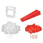 200PK Tile Leveling System Clips & Wedges Pvc Floor Wall Tools New. Price: $14.40.