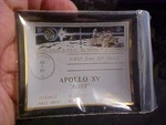 Apollo Xv Glass Ash Tray First Day Stamp New In Bag. Price: $23.95.