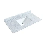 Wyndham Collection WCVVCA142STOPUNS-NAT 42" Marble Vanity White New. Price: $709.62.