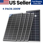 4PACK 200W 800W N-type 18BB Bifacial Solar Panel Mono Cell Off Grid Roof Rv Boat New. Price: $319.96.