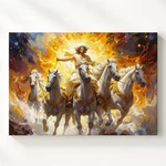Apollo Ascent Canvassolar God In Golden Chariot With Celestial Horses Wall Art New. Price: $119.90.