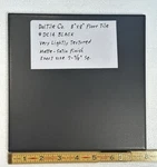 1 Pc. Daltile Matte Black: Ceramic Floor Tile, 8" Lightly-textured, New Open. Price: $7.88.