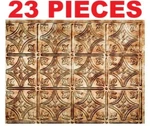 23 Fasade 18.25 X 24.25 In Bermuda Bronze Traditional Style Pvc Backsplash Panel New. Price: $450.00.