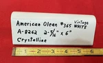 1PC. Off-white V-cap Crystalline Ceramic Tile: Counter-top Edging American Olean Open. Price: $28.55.