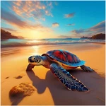 Tile Mural Seascape Beach Turtle Kitchen Bathroom Shower Wall Backsplash New. Price: $59.95.