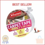 Xfasten Extra Sticky Carpet Tape 2-IN 30-YARD, Double Sided Rug For New. Price: $25.26.