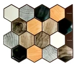 Mosaicowall Peel & Stick Backsplash Self Adhesive ,3D Pu Gel Vinyl Tiles New. Price: $46.00.