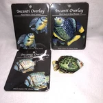 Bolart Custom Tile Tropical Fish Hand Made Painted Set Of 6 Incanti Overlay Used. Price: $44.99.